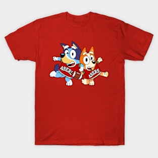 49ers Bluey and Bingo T-Shirt